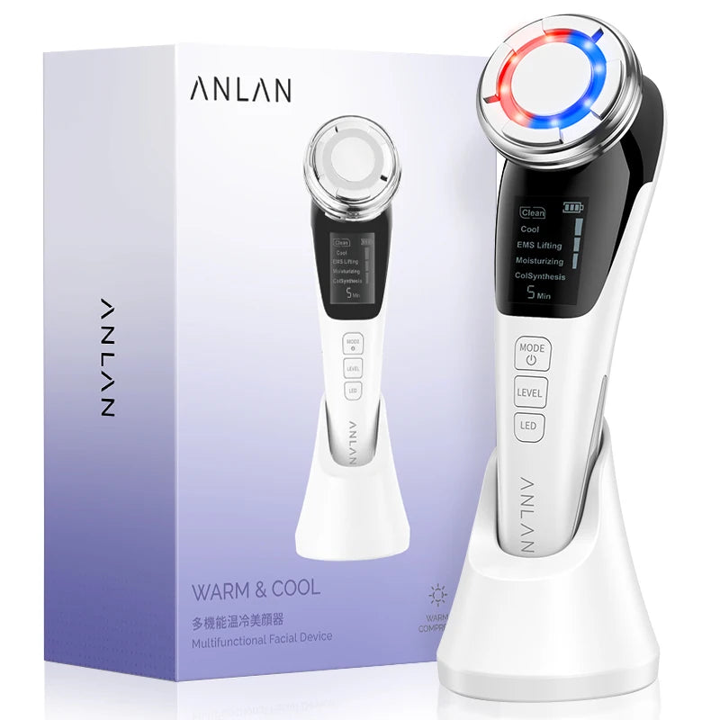 Appareil-de-massage-facial-EMS-micro-courant-lifting-du-visage-compresse-chaude-froide-nettoyage-profondeur-soin-beaute-blanc