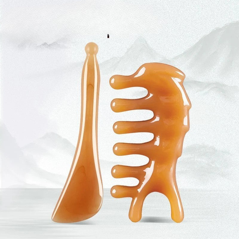 Gua sha -Planche de Massage Gua Sha en Résine