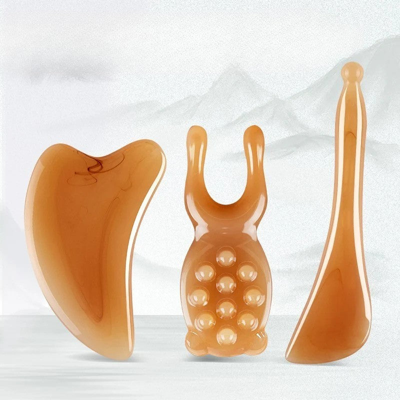 Gua sha -Planche de Massage Gua Sha en Résine