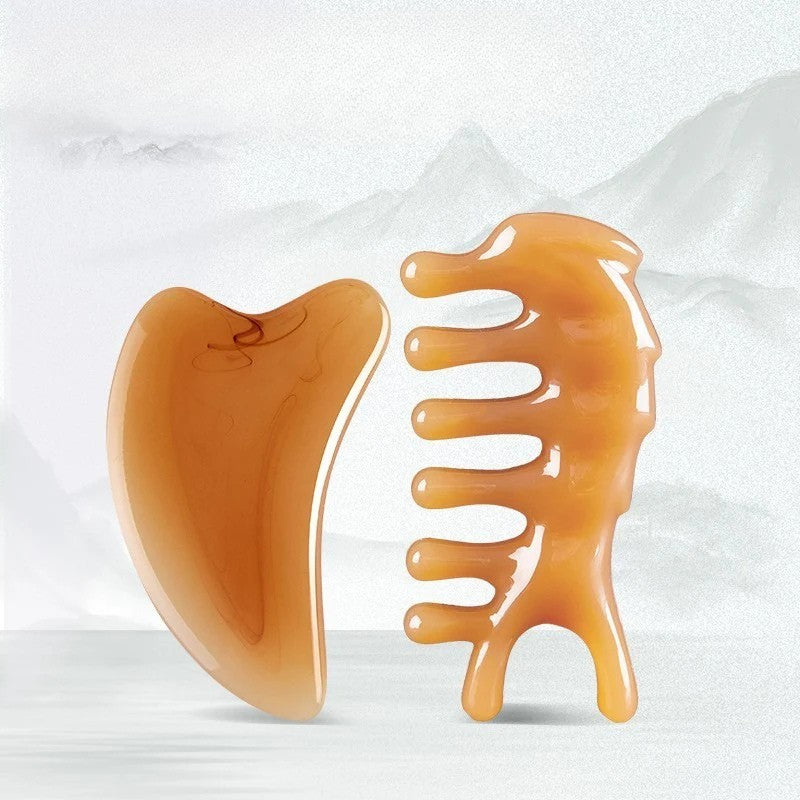 Gua sha -Planche de Massage Gua Sha en Résine