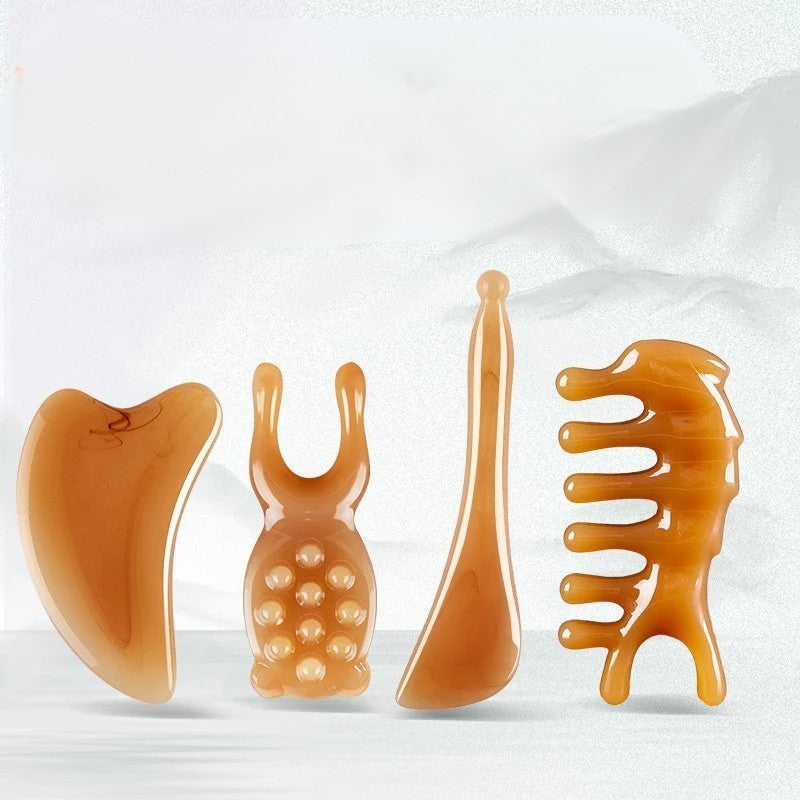 Gua sha -Planche de Massage Gua Sha en Résine