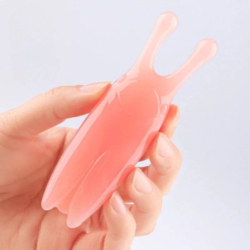 Guasha-planche-massage-resine-pour-gratter-peau-visage-yeux-spa-cou-corps-jambes-mains-favorise-circulation-sanguine-nude-rose