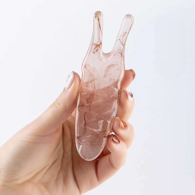 Guasha-planche-massage-resine-pour-gratter-peau-visage-yeux-spa-cou-dos-corps-jambes-mains-favorise-circulation-sanguine-rose-pale