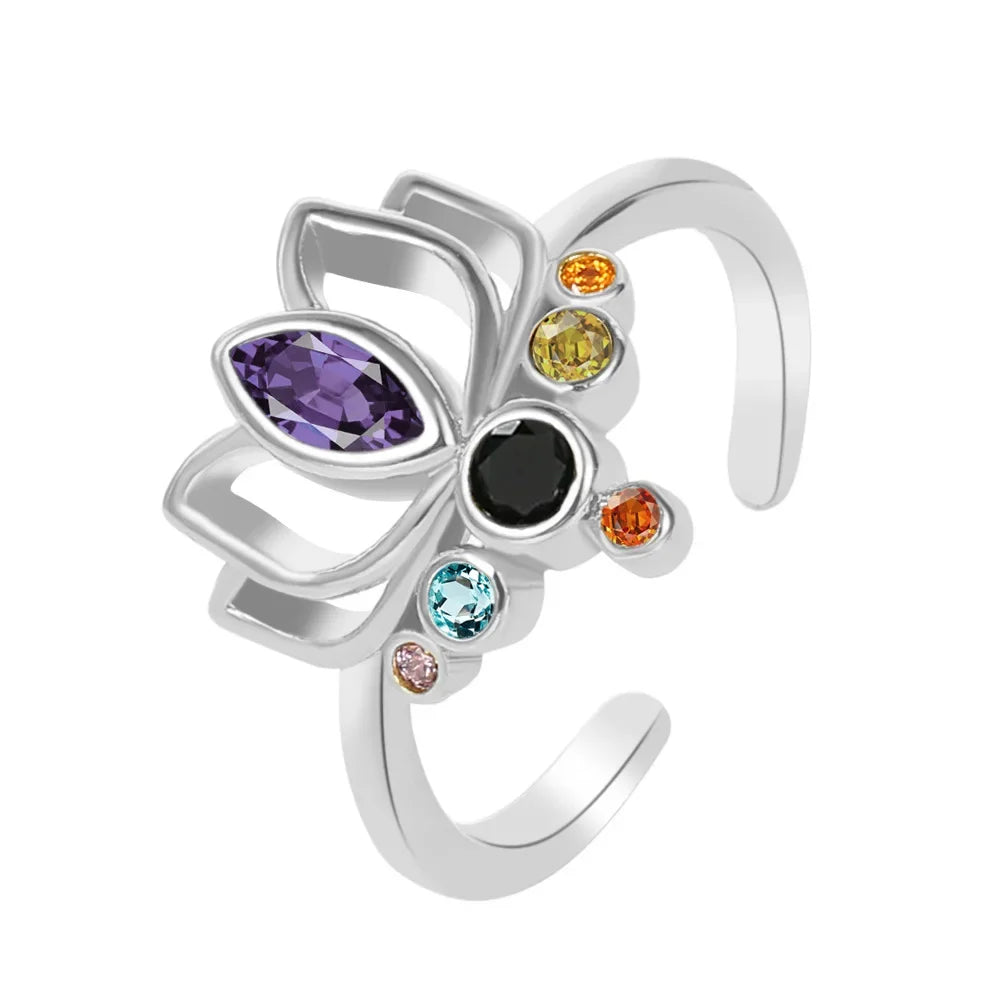 bagues-femme-fleur-de-lotus-yoga-argent-démo