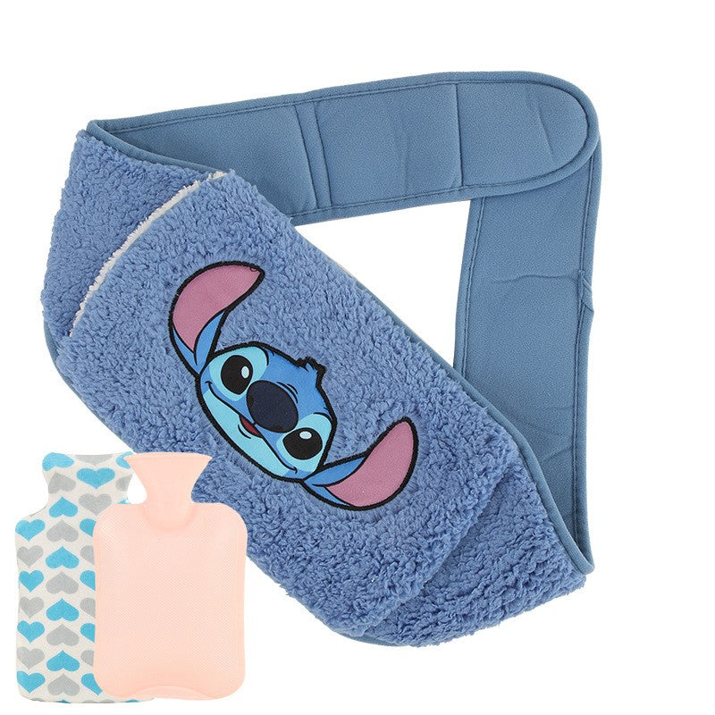 bouillotte peluche micro onde ceinture abdominale chauffante stitch