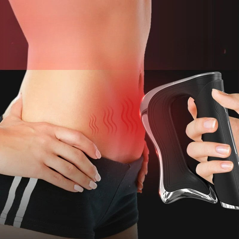 Gua sha - instrument de massage des méridiens musculaires noir ensemble chaleur