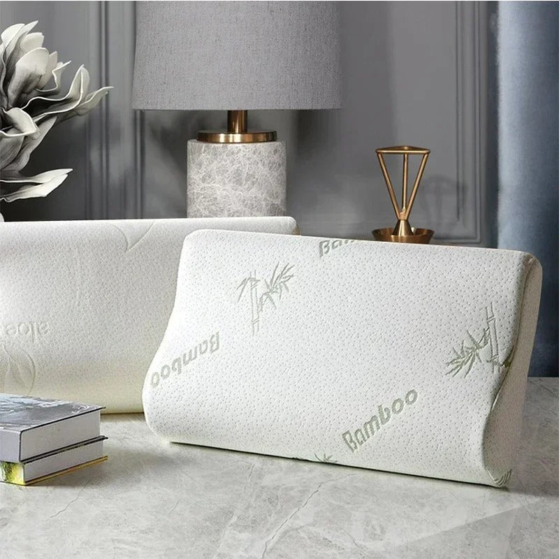 Oreiller ergonomique en bambou mémoire de forme repos
