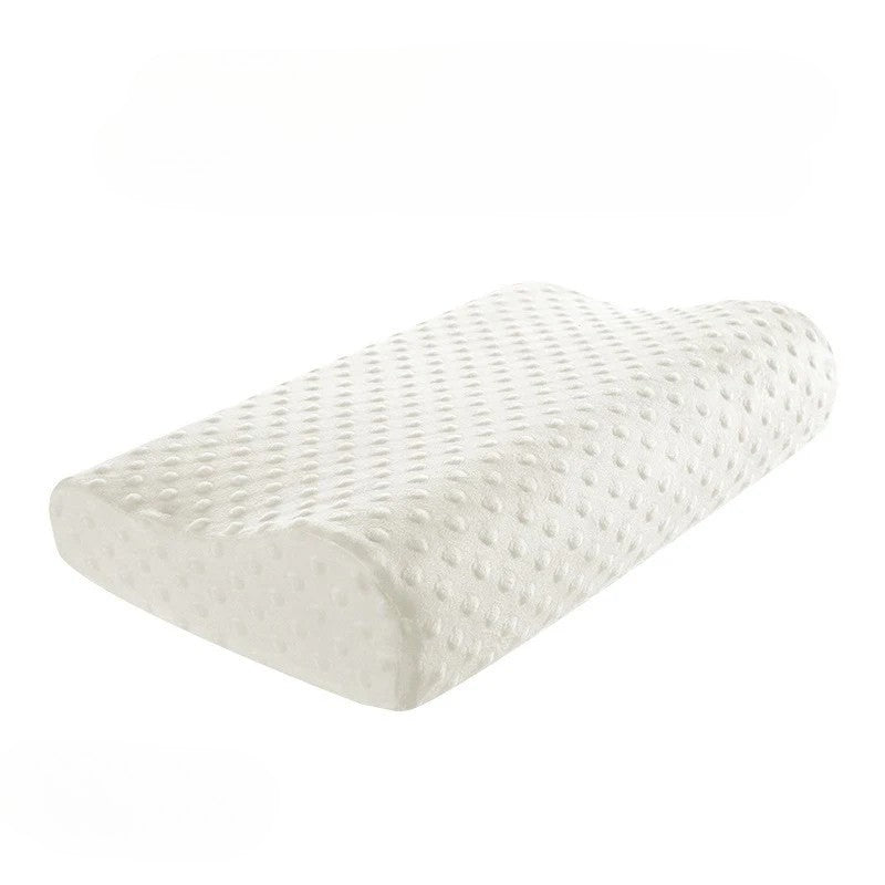 Oreiller ergonomique en bambou mémoire de forme blanc