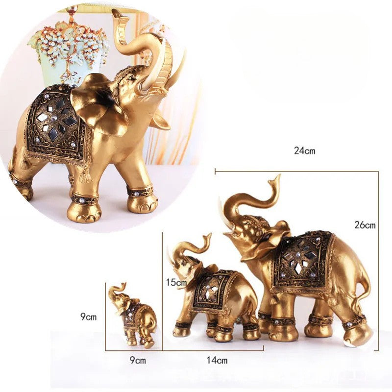 statuette-elephant-resine-dore-Fen-Shui-chance-prosperite-cadeau-grandeur
