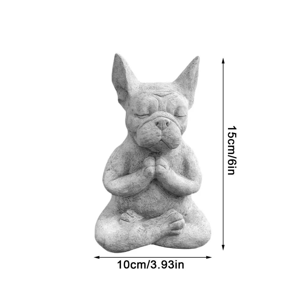 statuette-statue-de-yoga-chien-en-resine-taille