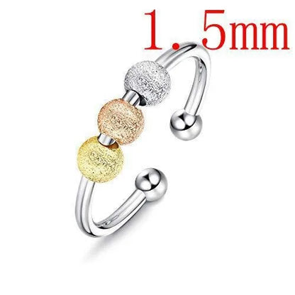 Bague-anti-stress-anneaux-de-perles-acier-inoxydable-hommes-femmes-argent-or-rose
