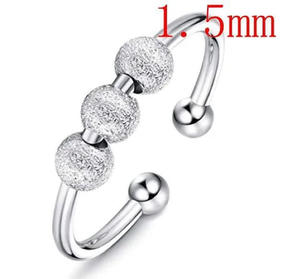 Bague-anti-stress-anneaux-de-perles-acier-inoxydable-hommes-femmes-argent-taille