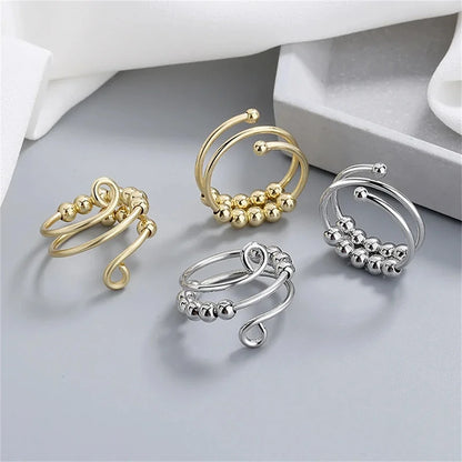 Bague-anti-stress-anneaux-de-perles-modèles