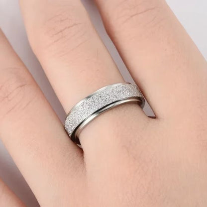 Bague-anti-stress-rotative-KISMIS-acier-inoxydable-femme-doigt