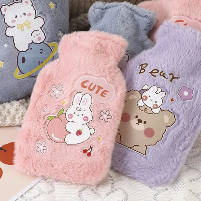 Bouillotte-Micro-Onde-Coussin-chauffant-bouillotte-mignonne-enfant-fille-femme-eau-chaude-chauffe-main-hiver-lit-chaud-cute