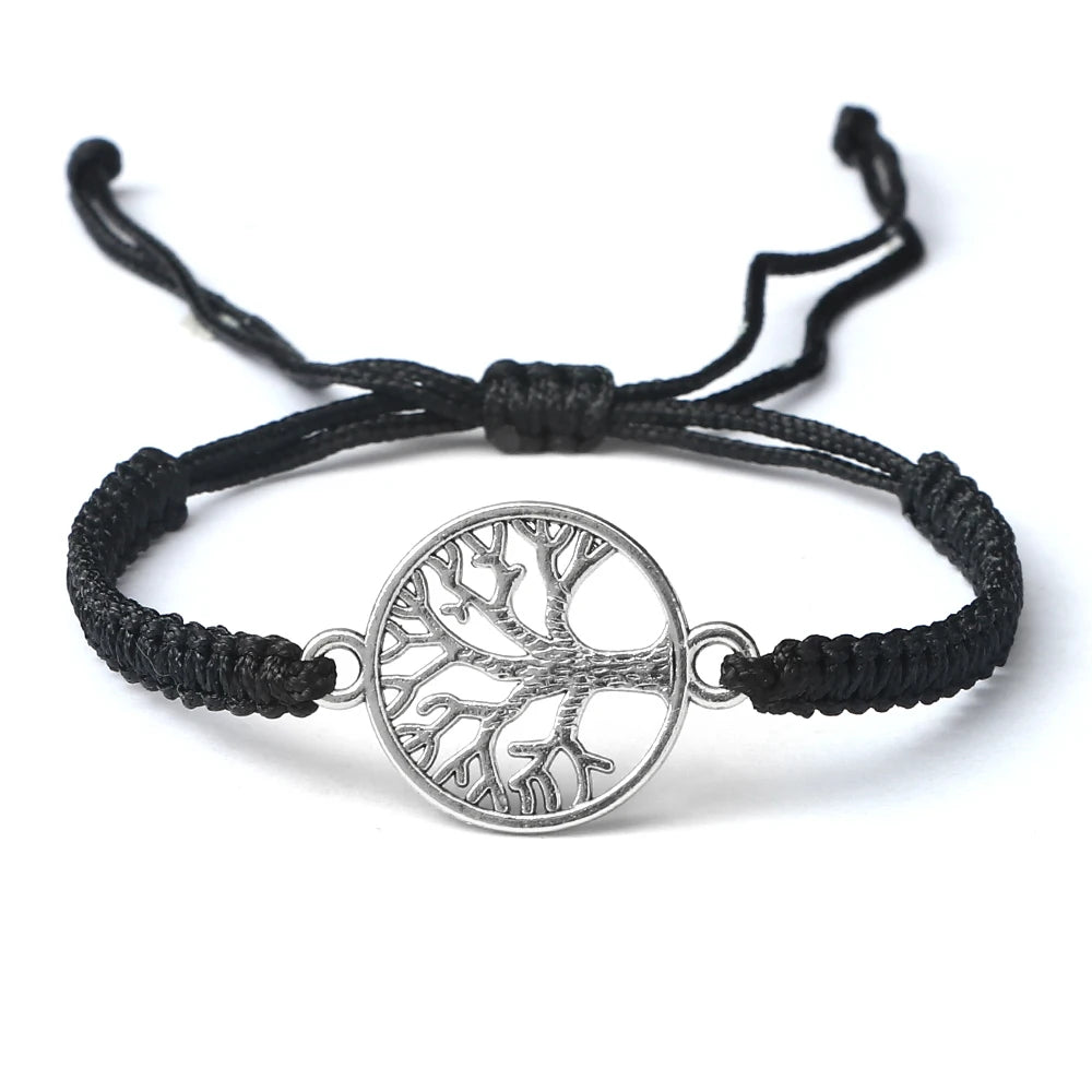 Bracelet-chemin-de-vie-fil-arbre-de-vie-noir-argent