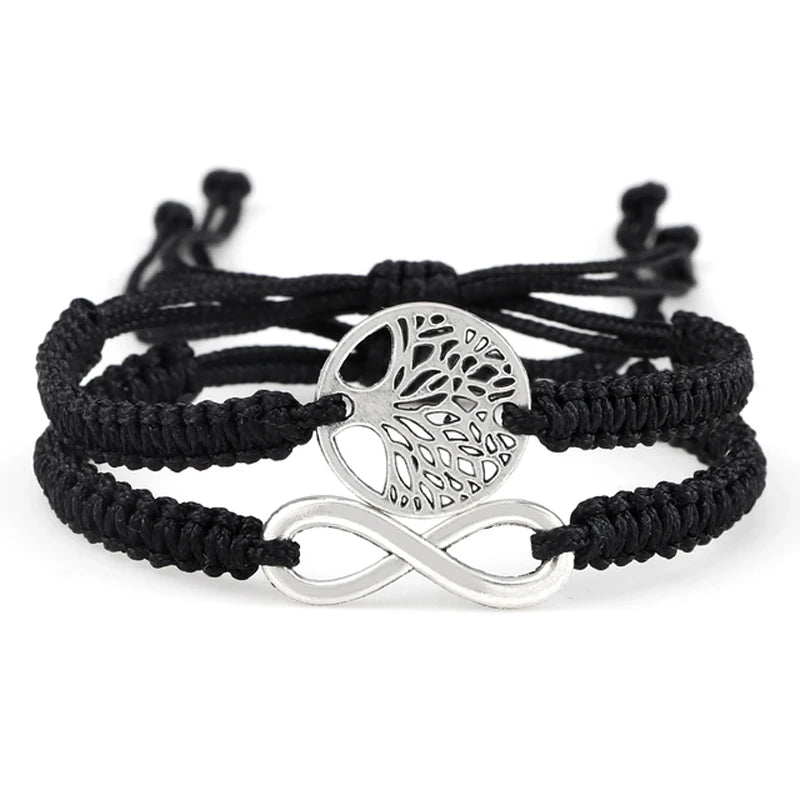 Bracelet-chemin-de-vie-fil-arbre-de-vie-noir-infini