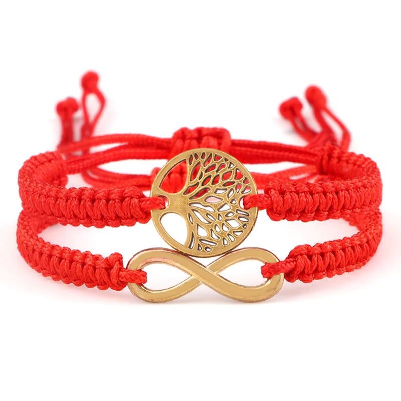 Bracelet-chemin-de-vie-fil-arbre-de-vie-rouge-infini