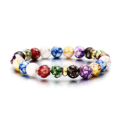 Bracelet -en-perles-guerison-7-chakras-tibetain-multicolores-reiki