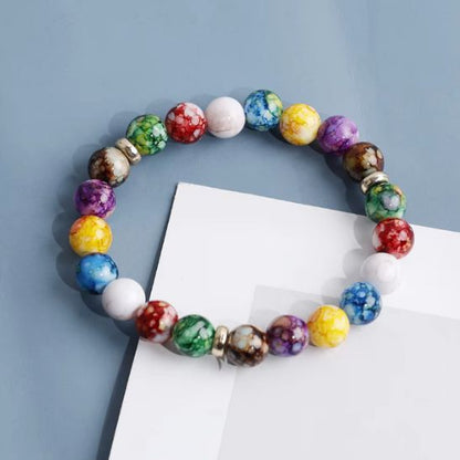 Bracelet -en-perles-guerison-7-chakras-tibetain-multicolores-reiki
