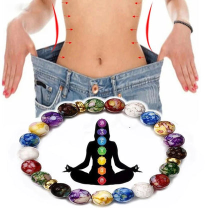 Bracelet -en-perles-guerison-7-chakras-tibetain-multicolores-reiki-amaigrissant