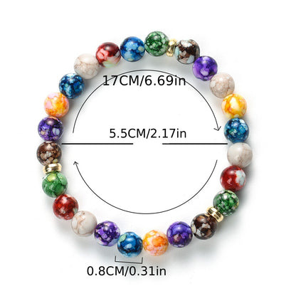 Bracelet -en-perles-guerison-7-chakras-tibetain-multicolores-reiki