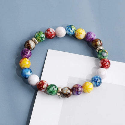 Bracelet -en-perles-guerison-7-chakras-tibetain-multicolores