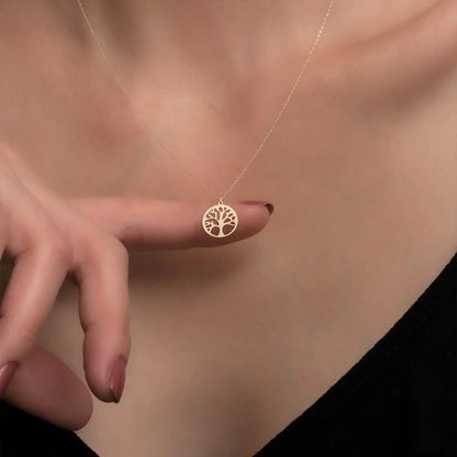 Collier-arbre-de-vie-pendentif-rond-acier-inoxydable-design-creux-classique-bijoux-or