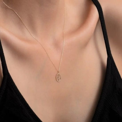 Collier-arbre-de-vie-pendentif-rond-acier-inoxydable-design