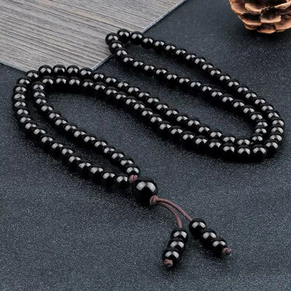 Collier-de-perle-en-pierre-naturelle-noire-brillante-obsidienne-onyx-mat-perles-mala
