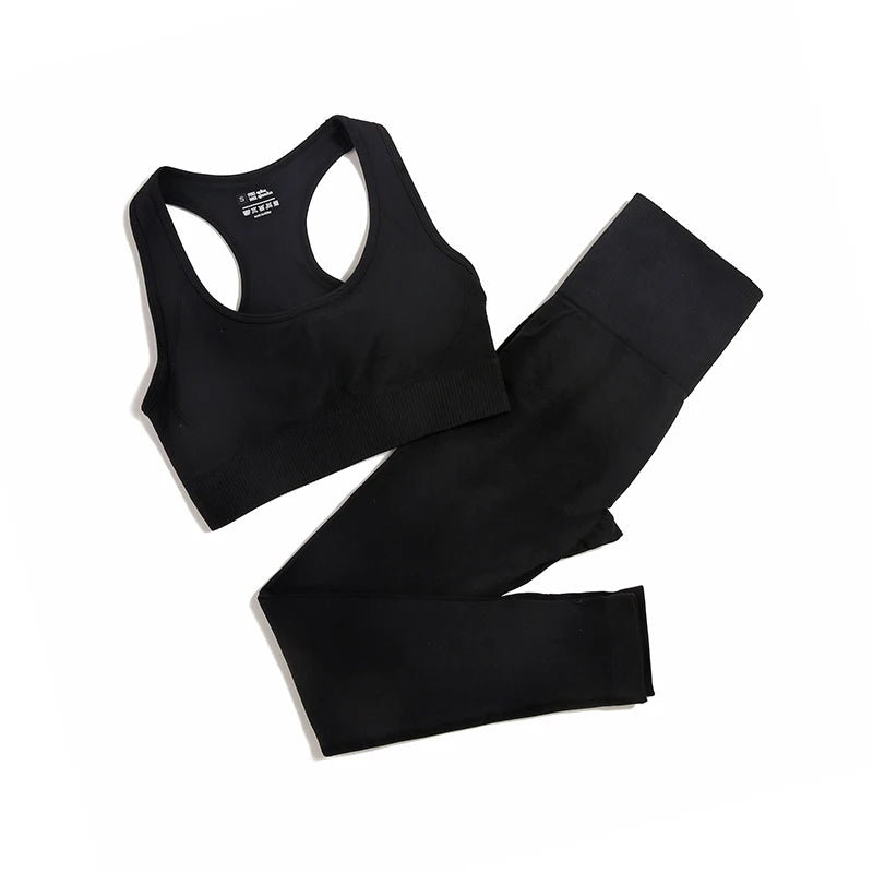 Combinaison-yoga-ensemble-sans-couture-camisole-pantalon-noir