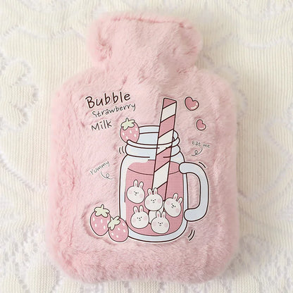 Coussin-chauffant-bouillotte-mignonne-enfant-fille-femme-eau-chaude-chauffe-main-hiver-lit-chaud-rose