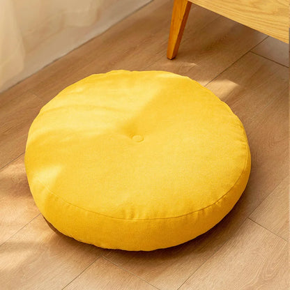 Coussin-de-sol-pour-yoga-meditation-couleur-unie-rond-tapis-pouf-chaise-lit-jaune