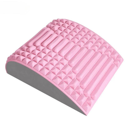 Coussin-lombaire-massage-dos-taille-soutien-lombaire-du-cou-correcteur-de-posture-sciatique-soulagement-douleur-hernies-discales-relaxation-rose