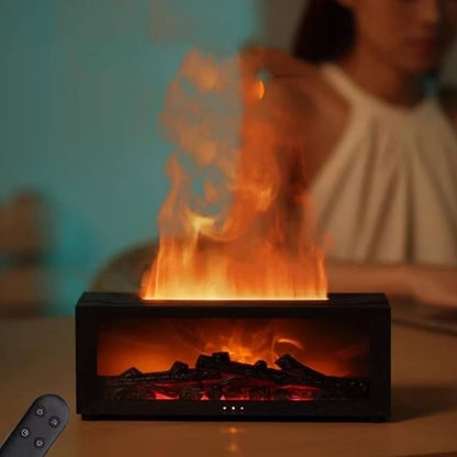 Diffuseur-huiles-essentielles-flamme-humidificateur-minuterie-veilleuse-LED-couleurs