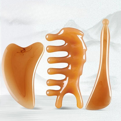 Gua sha -Planche de Massage Gua Sha en Résine