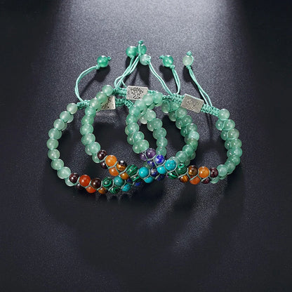 Bracelet en Perles - de Méditation en Pierre des 7 Chakras