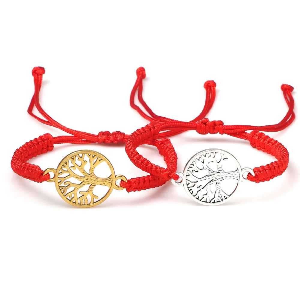 Bracelet-chemin-de-vie-fil-arbre-de-vie-rouge-doré-argent