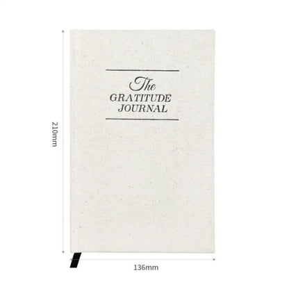 Journal-de-gratitude-carnet-de-notes-planificateur-poinçonnage-auto-sain-réflexion-de-manifestation-blanc