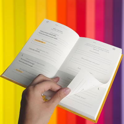 Journal-de-gratitude-carnet-de-notes-planificateur-poinçonnage-auto-sain-réflexion-de-manifestation