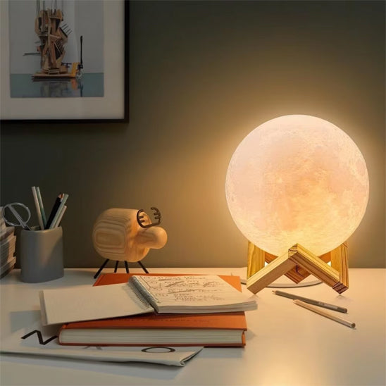 Lampe-LED-tactile-colorée-imprimée-3D-étoile-lune