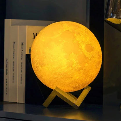 Lampe-LED-tactile-colorée-imprimée-3D-étoile-lune