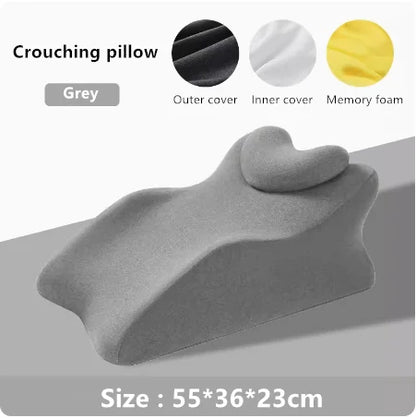 Oreiller-ergonomique-coussin-support-lombaire-lecture-de-lit-confort-canape-soutient-dos-detente-gris