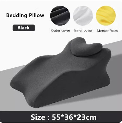 Oreiller-ergonomique-coussin-support-lombaire-lecture-de-lit-confort-canape-soutient-dos-detente-noir