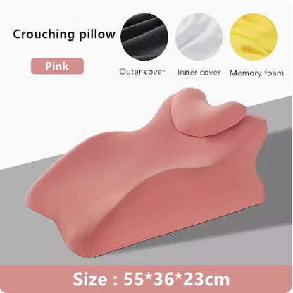 Oreiller-ergonomique-coussin-support-lombaire-lecture-de-lit-confort-canape-soutient-dos-detente-rose