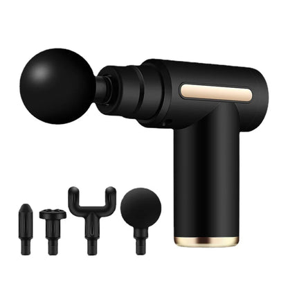 Pistolet-massage-mini-énergie-sans-fil-relaxation-musculaire-noir