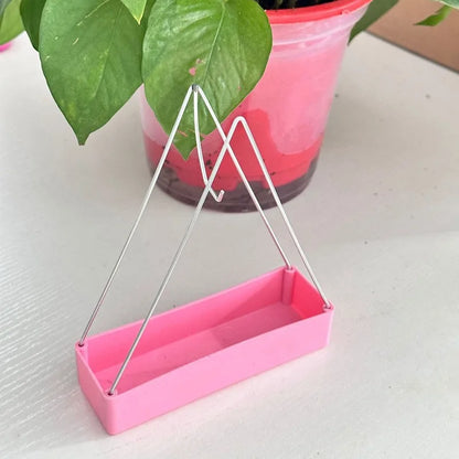 Porte-encens-anti-moustique-fer-cadre-moderne-rose