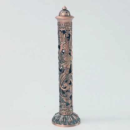  Porte-encens-bruleur-baton-vertical-cuivre-rouge