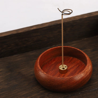 Porte-encens-mini-bol-en-bois-pour-baton-recuperateur-de-cendres-support-bruleur-salle-de-yoga-salon-de-the-bois-rouge