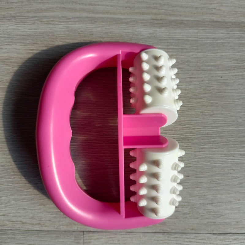 Rouleau de massage anti cellulite rose